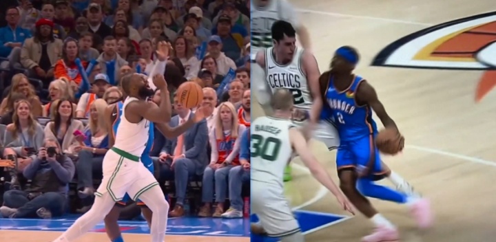 爱游戏官网-怒批SGA!美媒批评杰伦·布朗玩双标:他也有“不是篮球的动作”